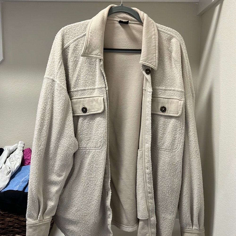 tan shacket